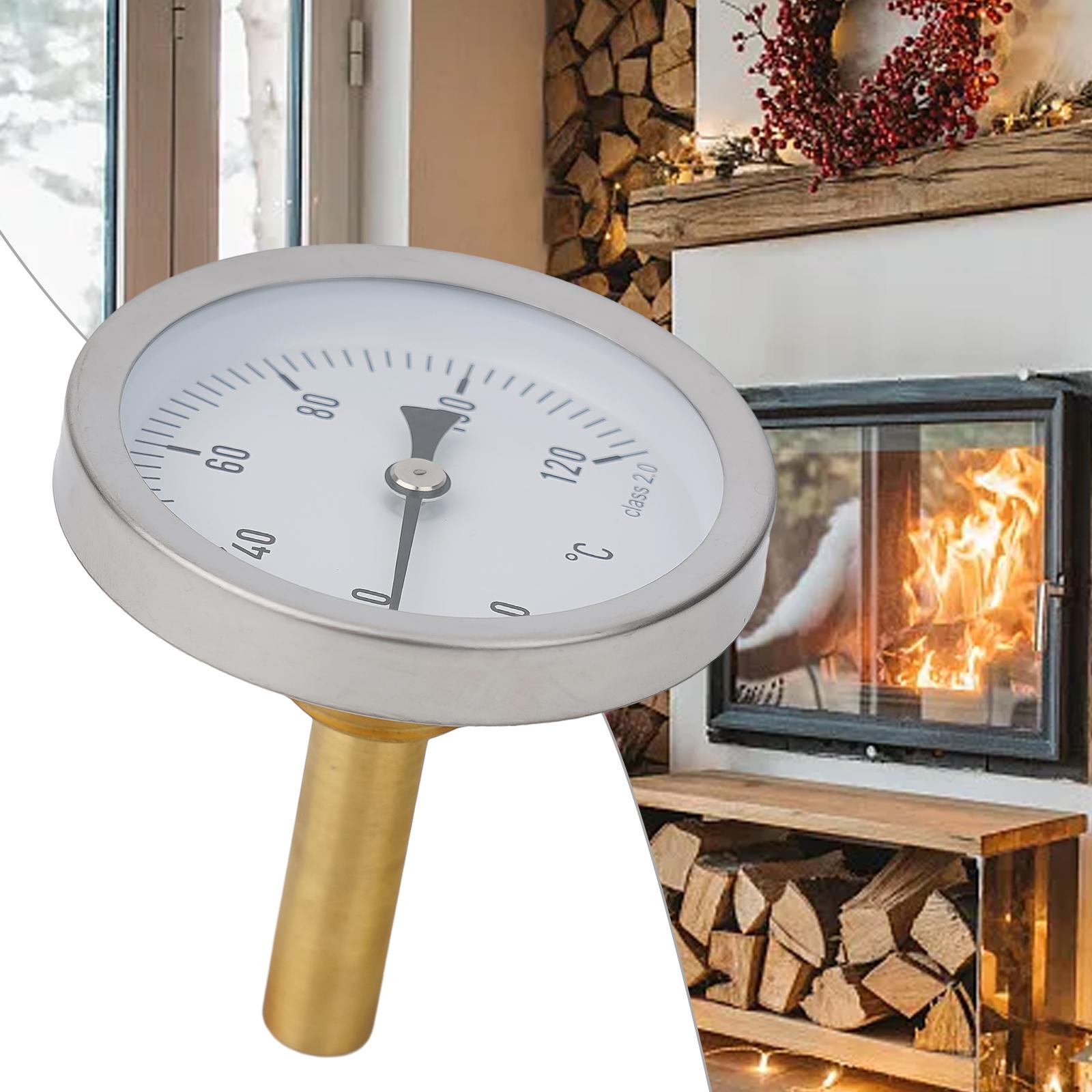 High Quality Thermometer Bimetal Thermometer 1/2\\\\\\\  Axial Screw-in Control Temperature With Copper Sheath Home Shop China Mainland