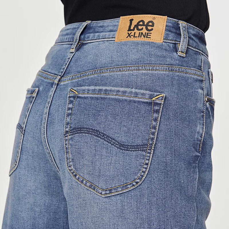 Lee411 Women's High-Waist Straight Leg Brushed Jeans