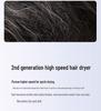 High-Speed Leafless Hair Dryer with Negative Ion Technology for Home Salon Care