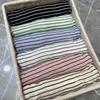 Relaxed Lightweight Summer Striped Knitwear: Women's Long Sleeve Loose Sun Protection Pullover Top
