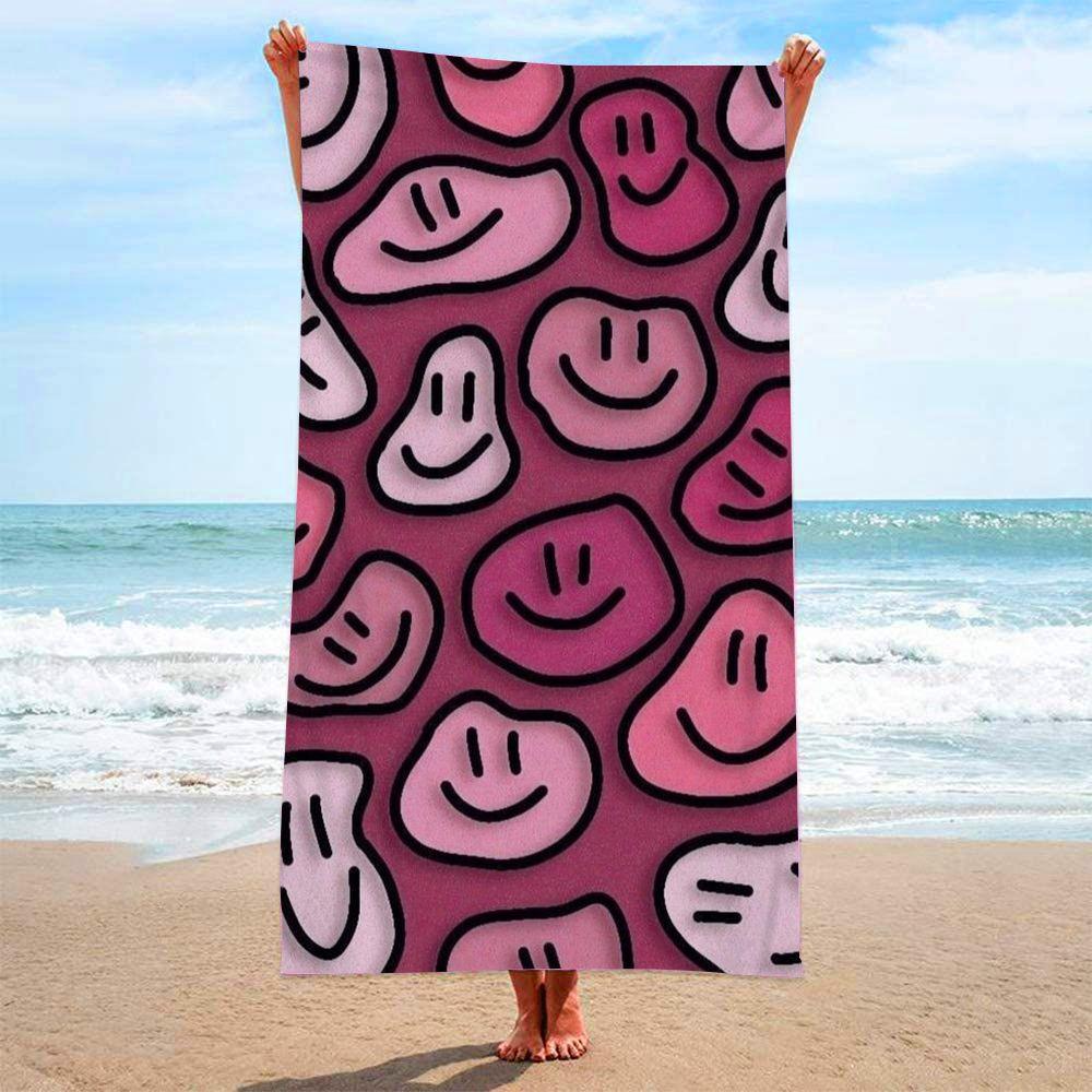 Telo da Spiaggia Senza Sabbia Asciugatura Rapida Morbido al Tatto Grande Stampa Floreale Microfibra Telo da Spiaggia Donna Uomo Viaggio Stile Bohemien