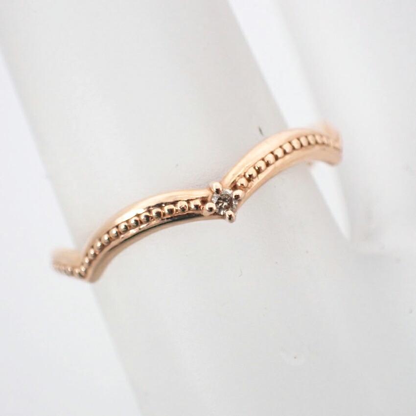 [Pre-owned] BROOM / Bloom / K10 / Diamond / Ring / Size 8 / J91-5