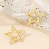 Handmade Stainless Steel Earrings Bean/Star/Floral/Butterfly/Coral Ear Studs Accessories Trendy Jewelry for Ladies