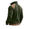 Men's Colorblock Half Zip Stand Collar Sweatshirt Men's Sports Large Size Casual Stand Collar Sweatshirt