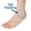 ZenToes Ankle Sleeves with Gel Pads for and Braces 1 Pair Boots, Skates, Splints, -