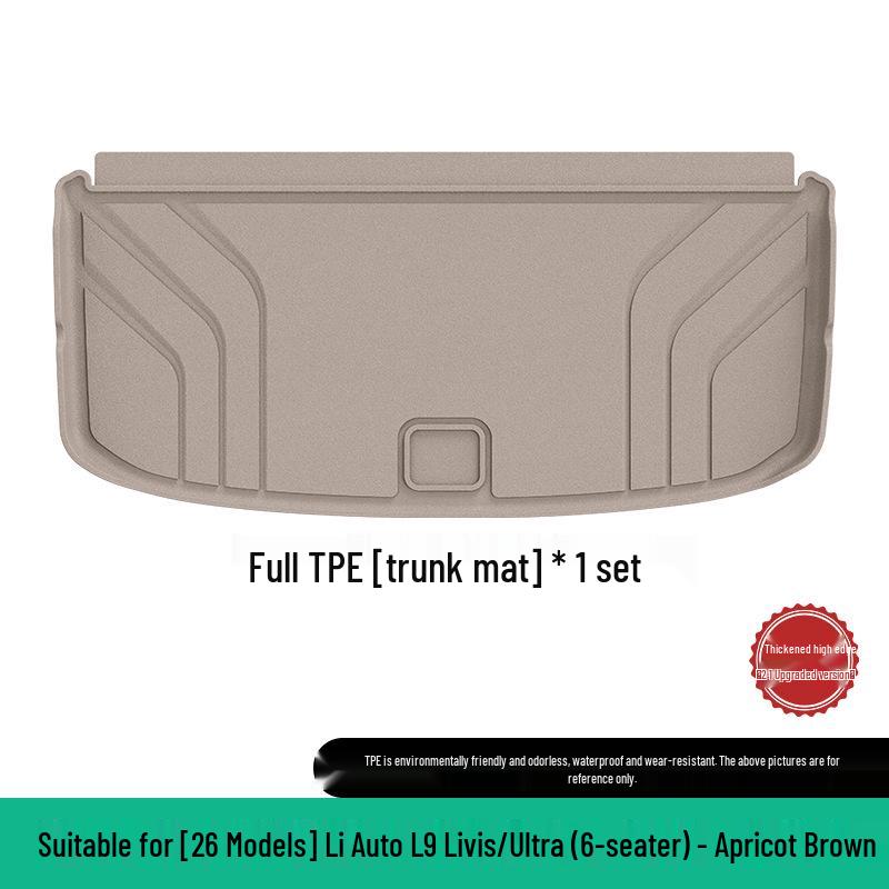 Eco-Friendly TPE Floor & Trunk Mats for 26 Li Auto L9 Livis/Ultra Models