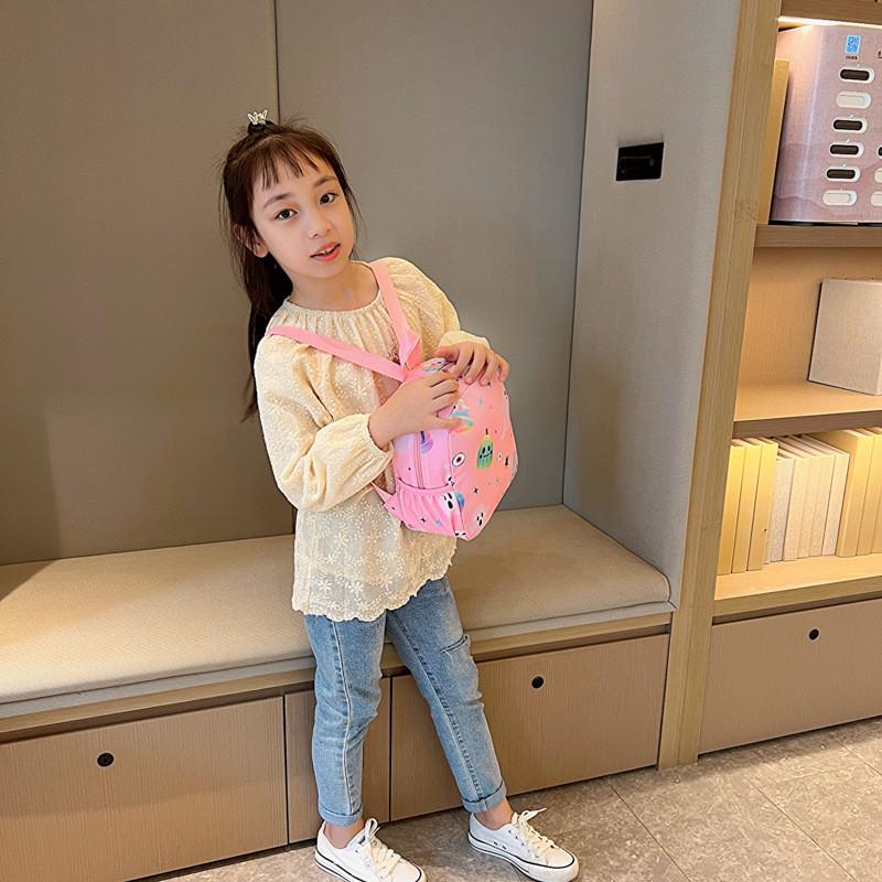Girl Boy Kids Backpack With Cartoon Design And Lightweight Oxford Fabric For School And Play