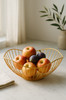 Wire Fruit Bowl Breathable Hollow Anti Overturn Thickened Durable Metal Metal Fruit Basket for