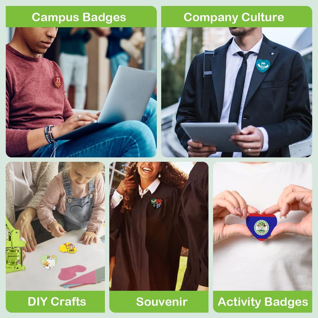 58mm Mold for Can Badge Can Badge Maker Idol School Entrance Gift Heart-Shaped Machines, Heart-Shaped Base, Pink, Merchandise, Crafts, Handmade,