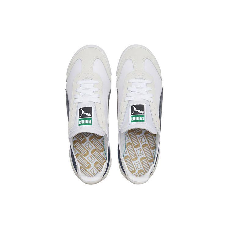 Puma Unisex White Grey Blue Roma OG Nylon Low Top Trainers 362408-15