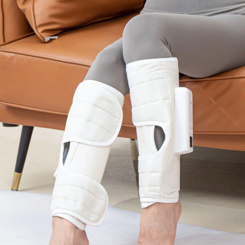 

SKY 3D Heated Air Pressure Wireless Calf Leg Massager (Set of 2) (Left and Right) EM11 Cream beige