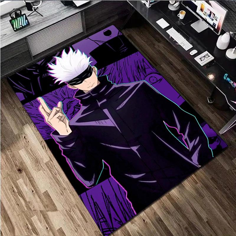Gojo Satoru Rug - Home Carpet Office Decorative Carpet For Living Room Bedroom Door Mat Floor Rug Computer Chair Area Rug