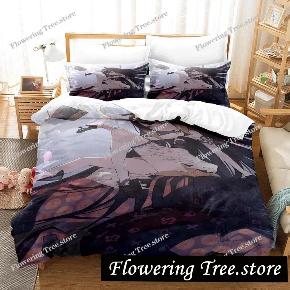 Hololive Ninomae Ina'nis holoEN Bedding Set Boys Girls Twin Queen Size Duvet Cover Pillowcase Bed Kids Adult Home Textileextile0