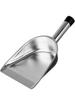 Compact Handheld Stainless Steel Dustpan - Durable, Portable, Short Handle for Household Cleaning