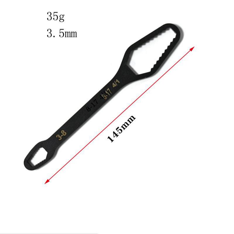 

Универсальный ключ Torx 8-22 мм Самозатягивающийся регулируемый ключ для очков Доска Двухголовочный ключ Torx Ручные инструменты Велосипедный мультитул A