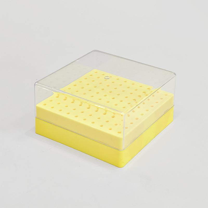 100 Löcher Nailart Bohrer Aufbewahrungsbox Schleif-Polierkopf Bit Halter Display Nagelbohrer Organizer Kunststoff Nagelständer