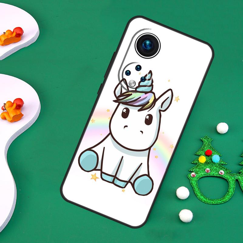 Cartoon Rainbow Unicorn Case For Honor Magic 7 Lite 6 5 50 70 90 200 Pro X9a X8a X8b X7a X6a X8 X9 X9c X9b Cover