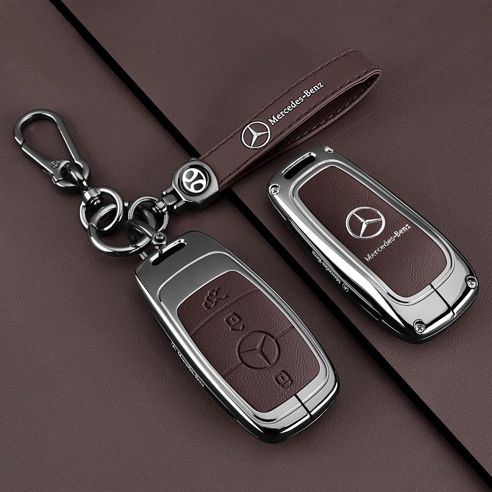 PNR1 Car Alloy Key Case Key Bag Shell For Mercedes Benz 2022 C S Class W206 W223 S350 C260 C300 S400 S450 S500 Key Shell Protector