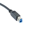 USB 3.0 B Male To Female Printer Cable Screw Panel Mount 5Gbps Transfer Rate 50cm 20inch For Hard Drives Keyboards