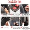 Universal Mudguard for Cars - Sporty Style Modification Splash Guard Anti-Scratch Fender Cover, Suitable for Sedans and SUVs, Un