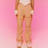 LALAFOX Cargo Track Pants Orange Bp1Wp004