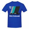Unisex Koszulka Kierowcy Wyścigowego Kimi Nr 12 Antonelli Niesamowita Streetwear Bawełniane Koszulki