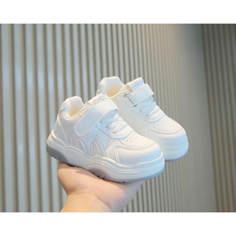 Kids White Soft Sole Casual Sports Sneakers Unisex Boys Girls Breathable Board Shoes