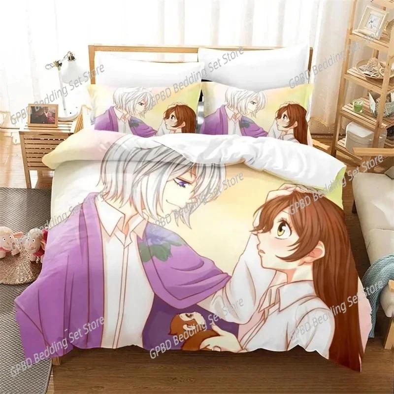 Comforter 3D Print Kamisama Kiss Tomoe Anime Bedding Set Boys Girls Twin Queen King Size Bed Boys Adult