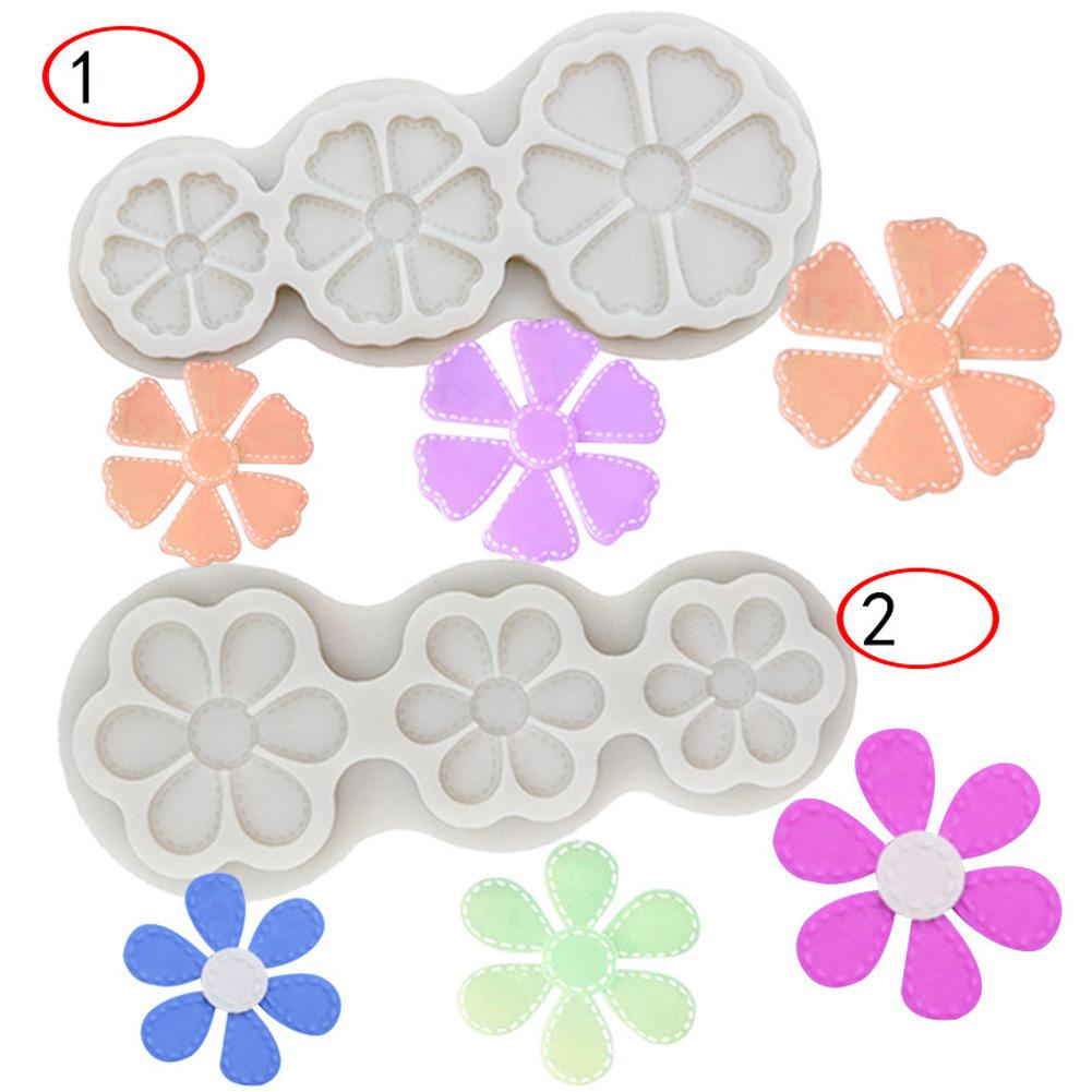 Silicone Molds Flower Shape Fondant Craft Cake Candy Chocolate Sugarcraft Ice Pastry Baking Mould