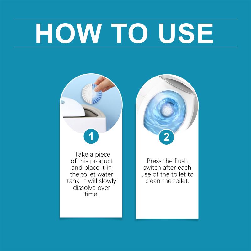 Blue Bubble Toilet Cleaner Effervescent Toilet Bowl Cleaner Bathroom Tanks Deodorizer WC Freshener Automatic Flushing Tablets