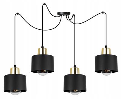 LAMPE À SUSPENDRE AU PLAFOND MODERNE LAMPE LED NOIRE