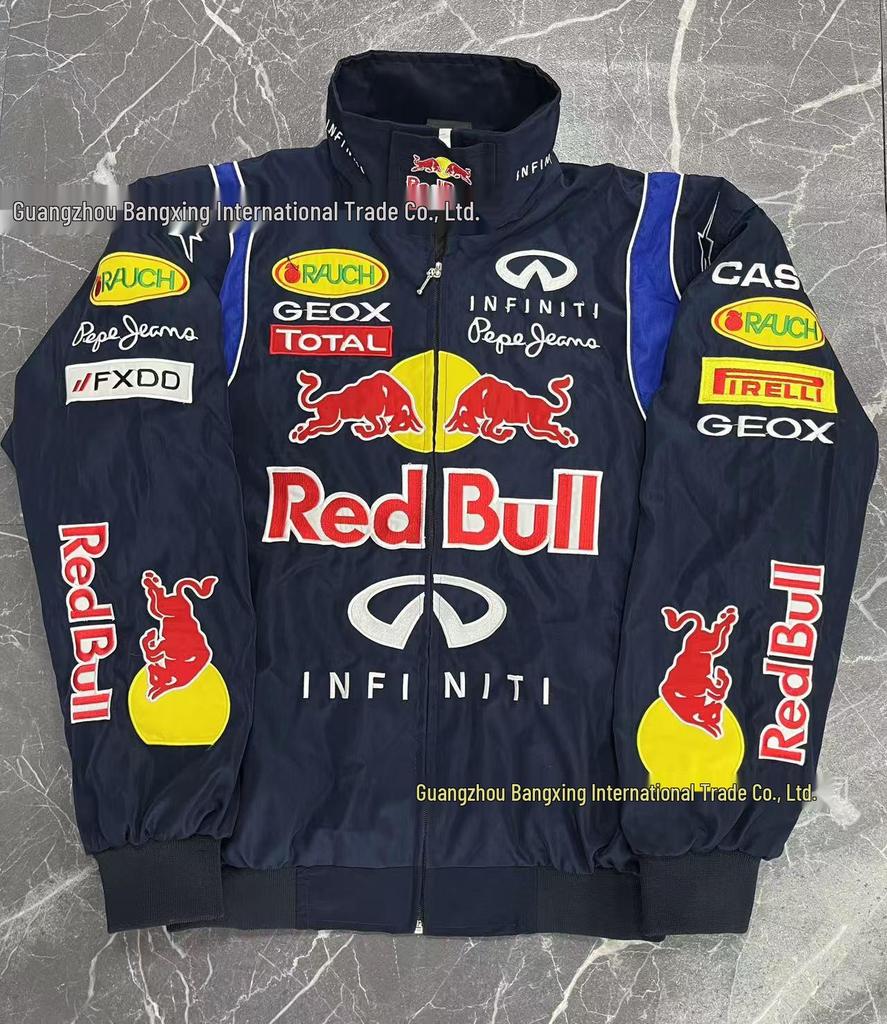 F1 Embroidery Racing & Cycling Suit - Retro American Style Jacket for Men & Women