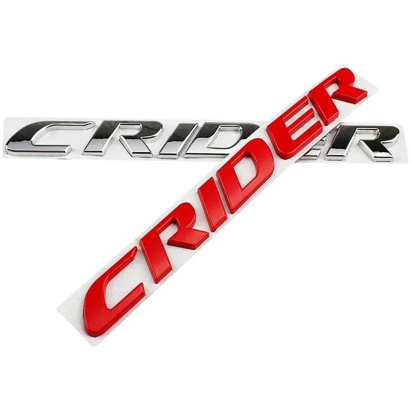 MPC4 Honda CRIDER 3D Metal Car Stickers 20cm Side Fender Badge Styling Logo Emblem Decals Rear Trunk Accessories for 2011 2023 2025 M