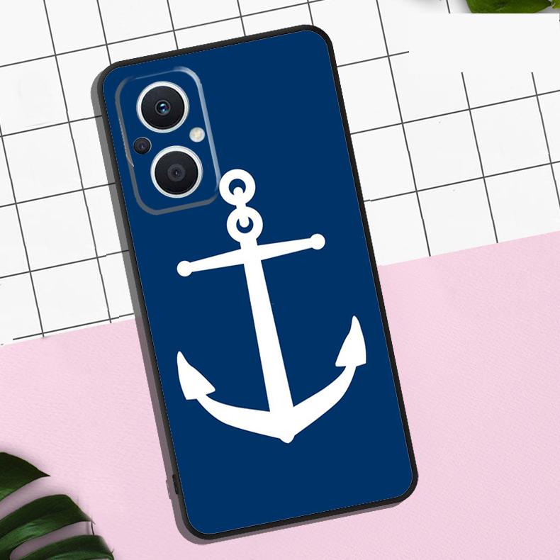 Nautical Anchor Boat Sea Case For OPPO Reno 13F 12F 11F 8T 7 8 10 11 12 13 Pro OPPO Find X8 X6 Pro X3 X5 Lite Cover