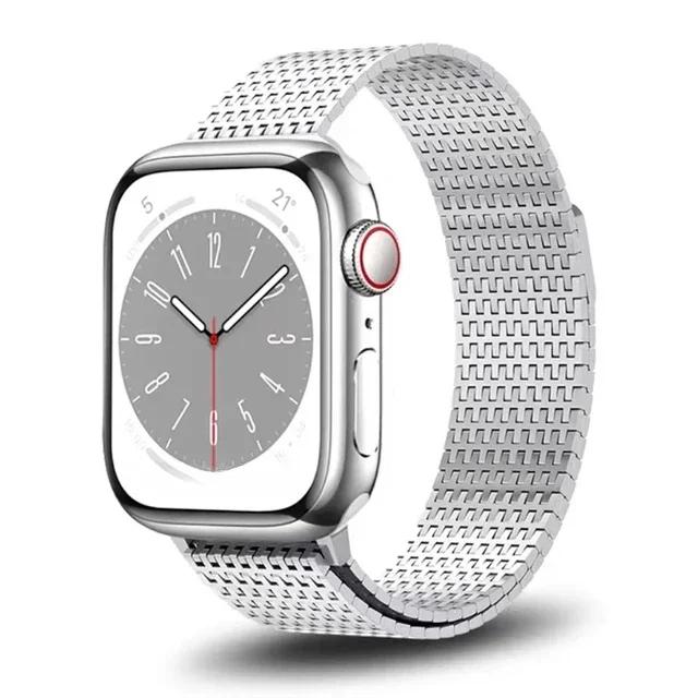 Luxury Magnetic Strap for Apple Watch 11 10 9 8 Band Ultra 3 2 49mm 46 44 45mm Titanium Color Bracelet for iWatch 7 se 6 40 41mm