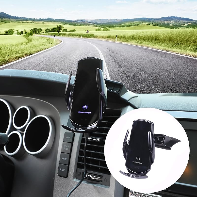 HAPPYHORSE Car Phone Mount Compatible with Toyot@ Tundra/Sequoia 2007-2013 Central Control Navigation Cell Phone Holder Dash Clip Dash Panel Mobile