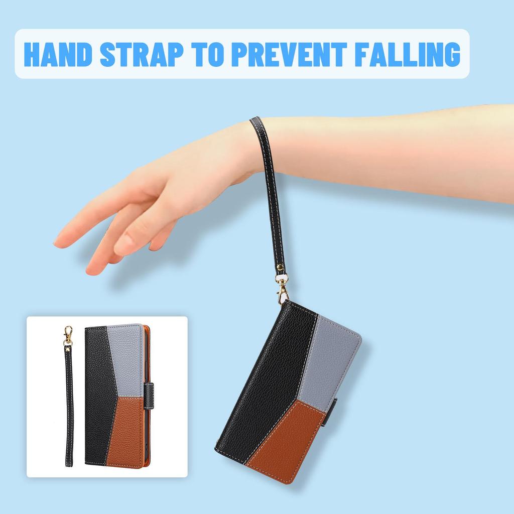 נרתיק עור עבור אפל אייפון 13 וכיסוי סמסונג S22. מתאים לטלפון Samsung A53.