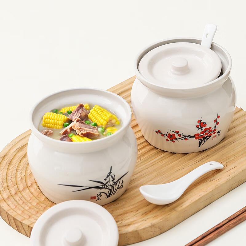 Ru Han Ceramic Double Boiler Stew Pot Set