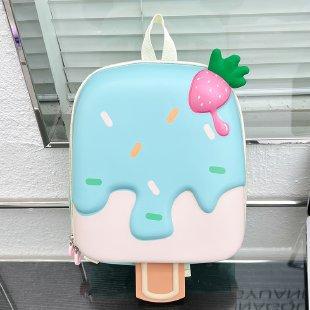 Schoolbag Korean version cute children's schoolbag kindergarten boys and girls cartoon ice cream eggshell backpack children go out light bag