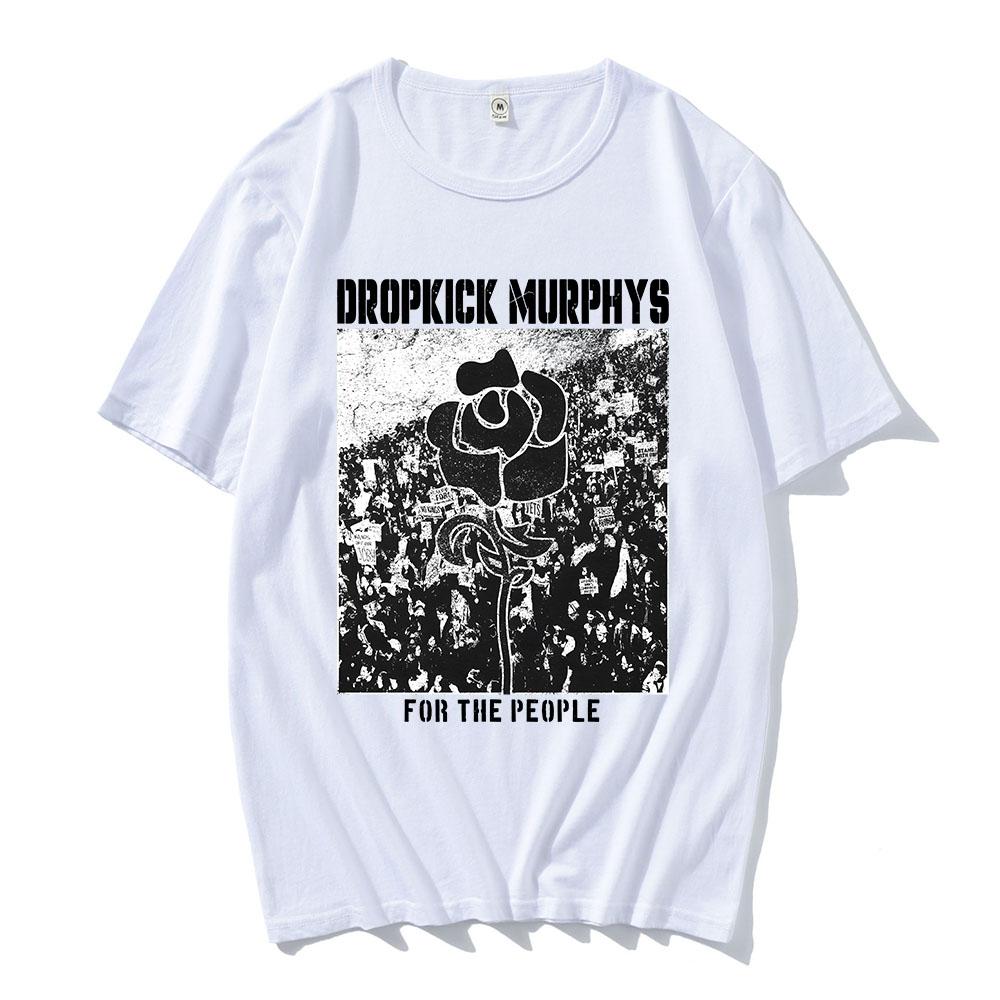 Dropkick Murphys FOR THE PEOPLE T-SHIRT Manica Corta Cotone Unisex Streetwear Girocollo Moda Uomo Donna T-shirt Abbigliamento Grafico
