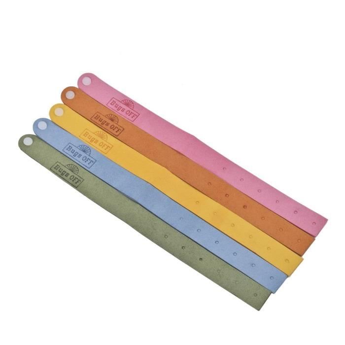 

Браслет Eyourlife проти москітів з 100% натуральною ефірною олією Регульований розмір для немовлят, дітей, дорослих - Набір з 6 штук