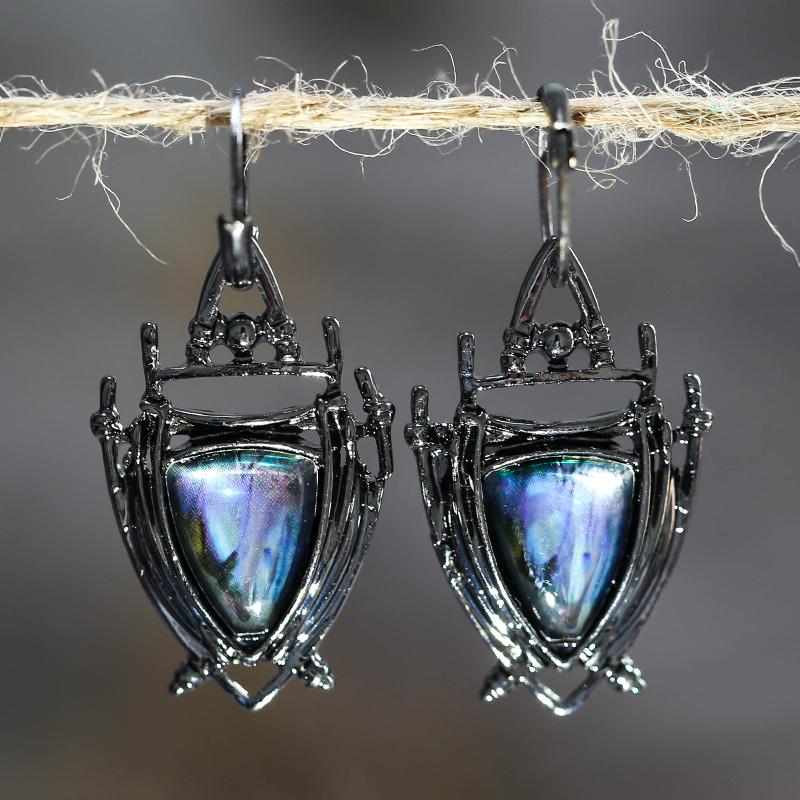 Indian Tribal Personality Dangle Drop Earrings Resin Stone Boho Ethnic Vintage Hanging For Women Jewelry