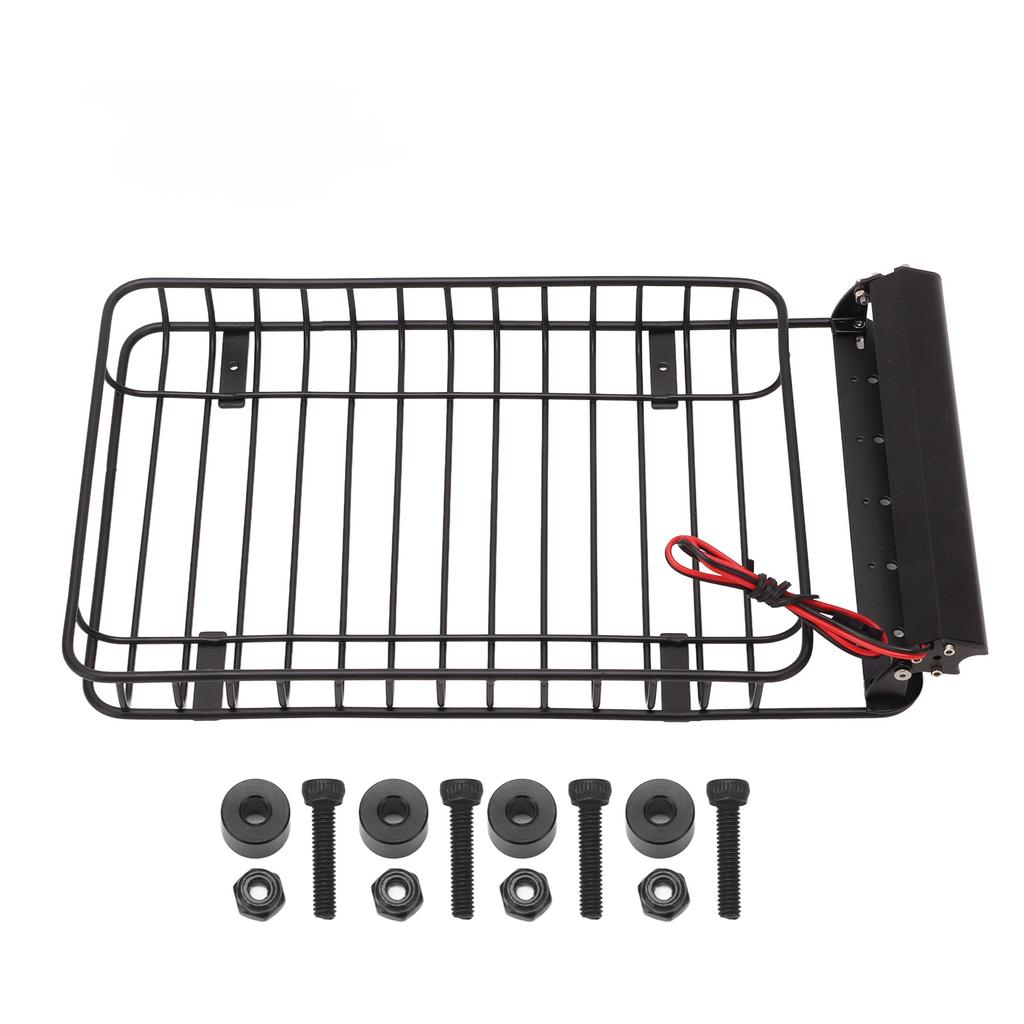 Portbagaj de acoperiș pentru mașină RC cu bandă LED pentru Axial Scx10 90046 Accesorii auto cu telecomandă