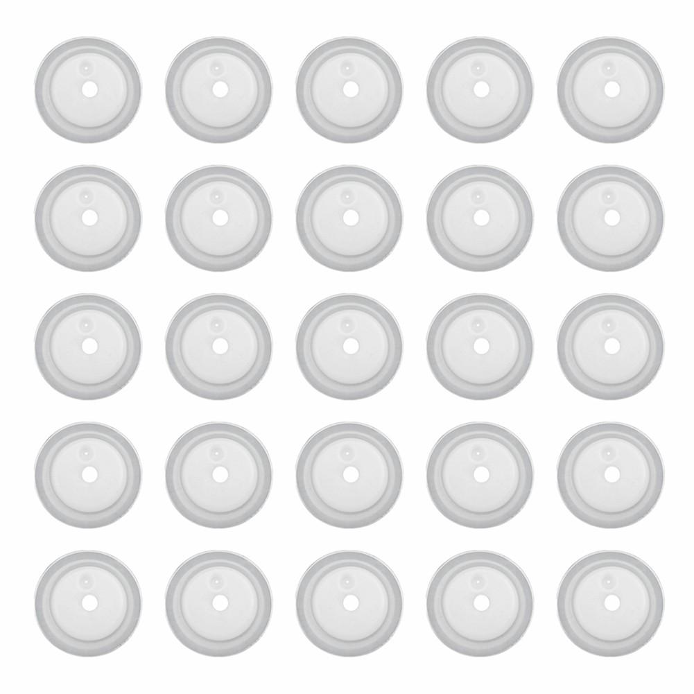 50Pcs PE Degassing Valve with Filter for Coffee Bags One Way Exhaust Valve for Gas Release and Oxygen Barrier Function