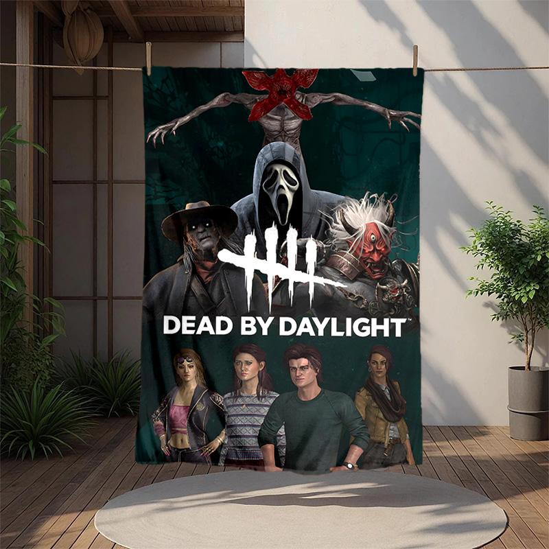Dead Daylight Flannel Blanket Soft Warm All-Season Throw, Design for Camping, Car Travel, Hiking Sofa, Bed, Office Perfect Gift for Parties