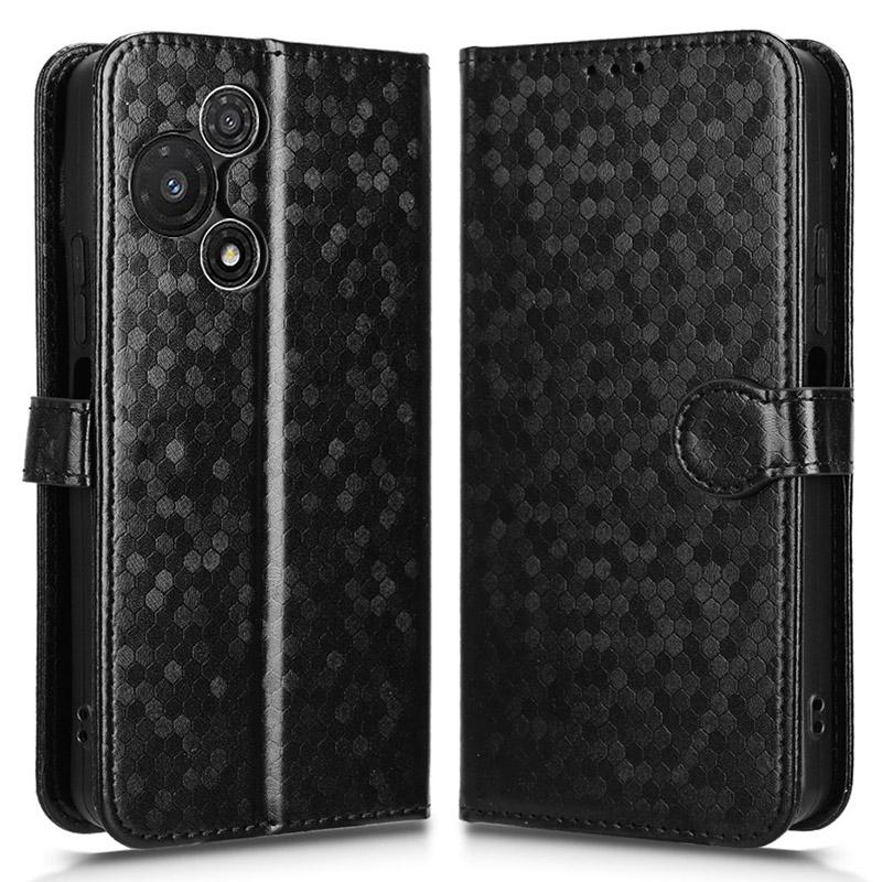 For TCL 60R 5G T519H/60 5G T521H Wallet Case Dot Pattern Imprint PU Leather Phone Cover