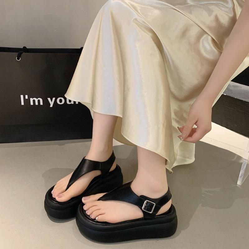 Summer Women's Sandals Fashion Pinch Toe Casual Sandals 2025New Roman Sandals for Women Non Slip Platform Sandal Sandalias Mujer