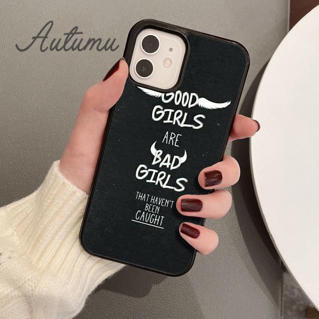 Pouzdro na telefon Good Girl Bad Habits pro iPhone 11 12 13 14 Pro Max mini X XR XS SE 2020 6S 7 8 Plus Samsung Galaxy S21 S22 skořepina