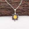 Yellow Cat's Eye Gemstone 925 Sterling Silver Jewelry Handcrafted Pendant 1.62" CP-12-46