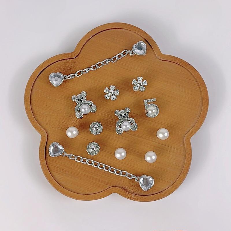 

Набор модных шармов для обуви 13 шт. Аксессуары Пряжка для обуви с отверстиями Серебряный Жемчужный Медведь Бриллиантовая Цепочка DIY Украшения для обуви Подарок на вечеринку